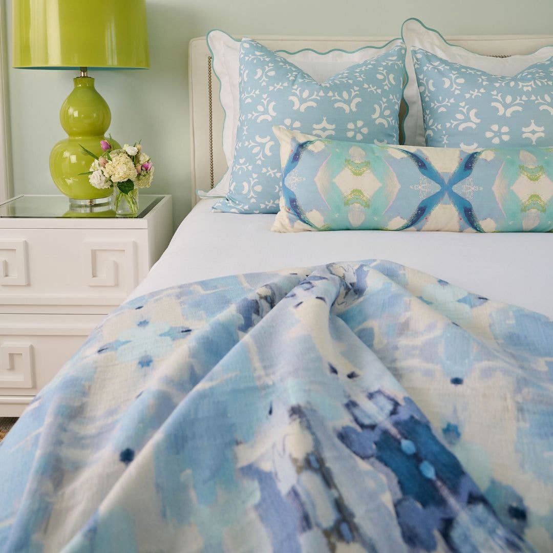 Jasmine Blue Decorative Pillow