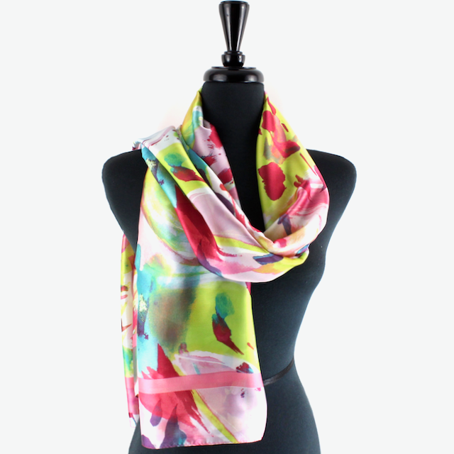 S24028 Wondering Satin-Feel Lightweight Scarf
