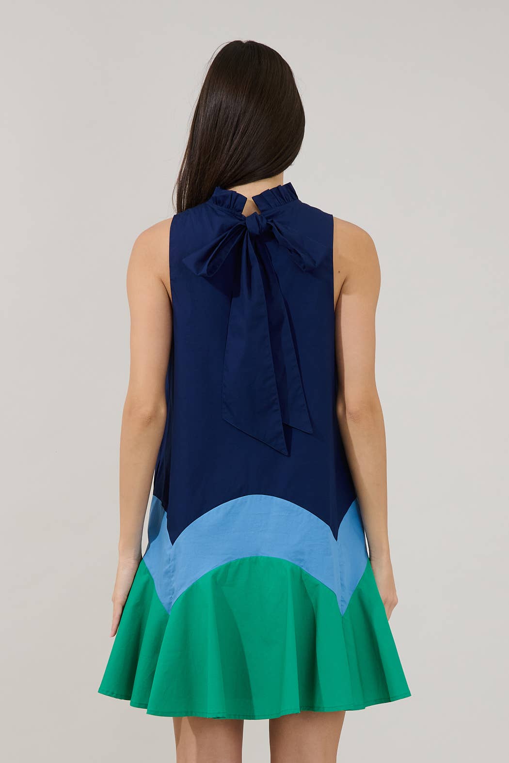 Balsy Color Block Shift Mini Dress