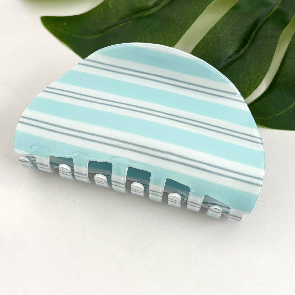 Classic Striped Hair Claw Clip