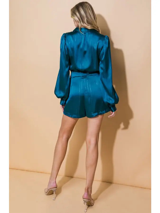 FLYING TOMATO WOVEN ROMPER