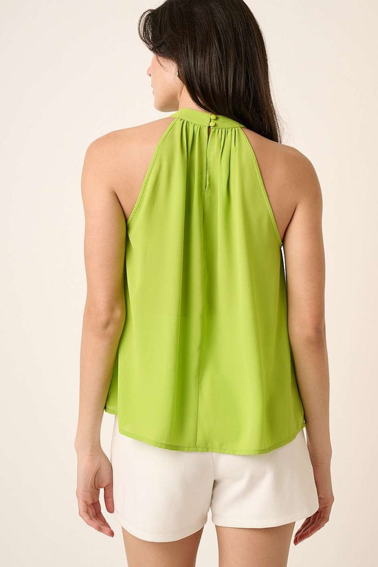 MITTOSHOP SLEEVELESS HALTER TOP