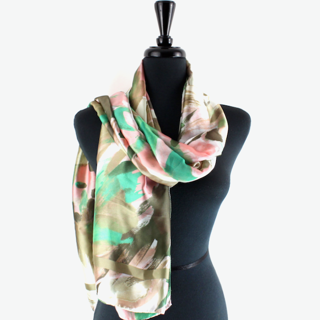 S24028 Wondering Satin-Feel Lightweight Scarf