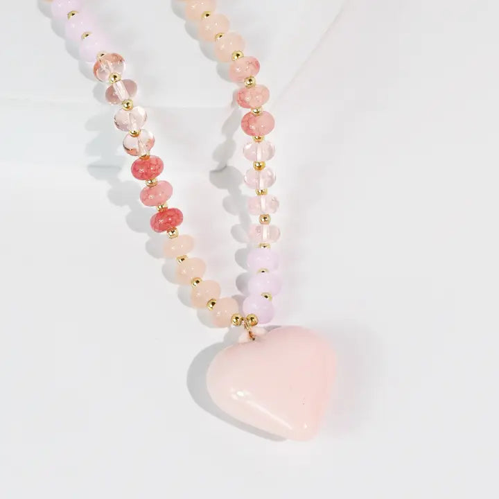 Happy Colorful Heart Necklace