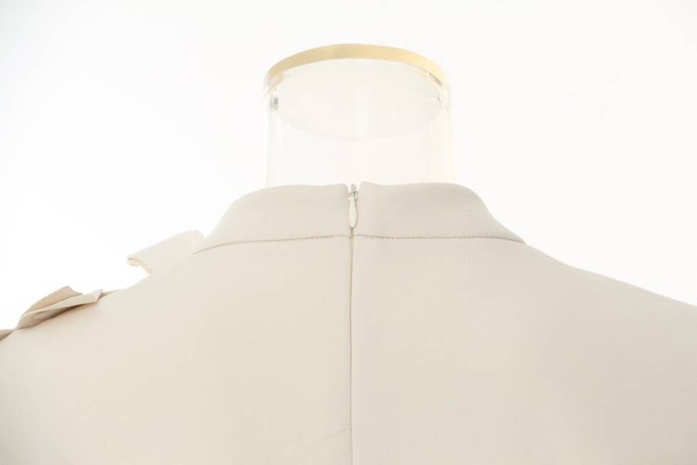 DR888 Asymmetric Butterfly Appliqué Sleeveless Dress