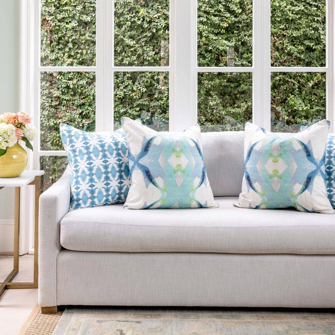 Jasmine Blue Decorative Pillow