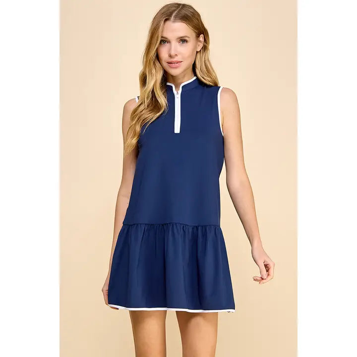 TCEC FRONT ZIP DRESS