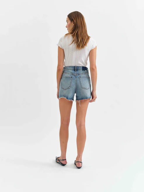 DAZE DENIM KNOCKOUT HIGH RISE SHORTS