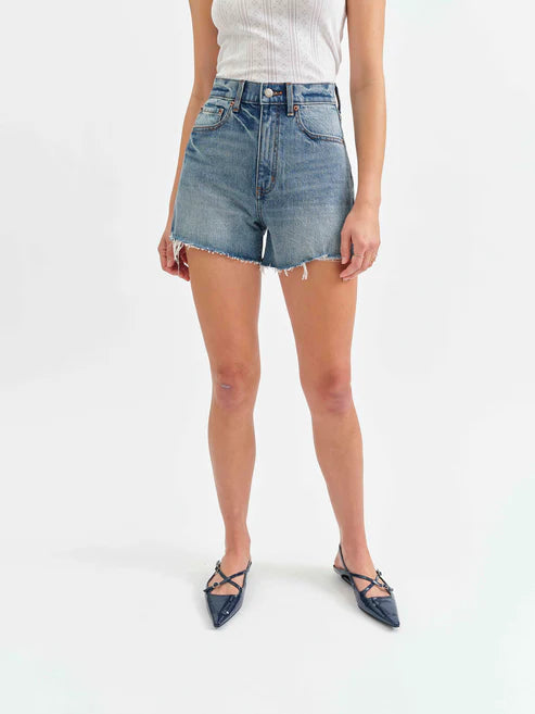 DAZE DENIM KNOCKOUT HIGH RISE SHORTS