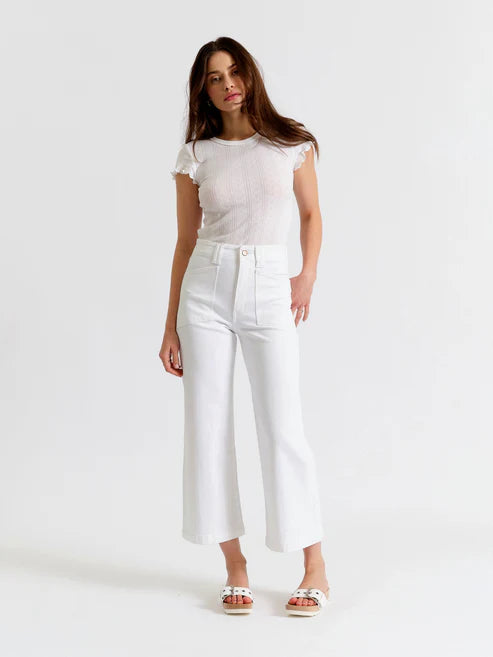 Valley Girl Wide Leg Ankle Jeans