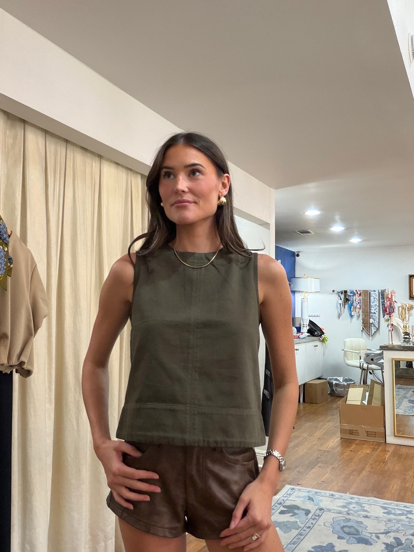 Anna Sleeveless Denim