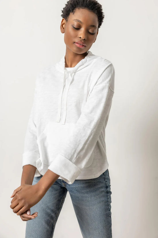 LILLA P DRAWSTRING PULLOVER