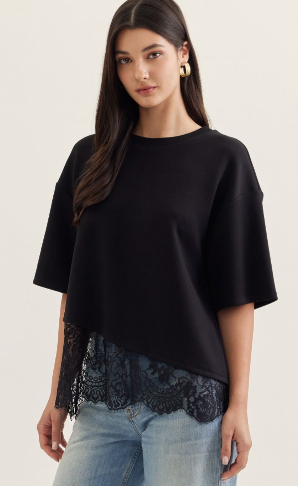Black Lace Top