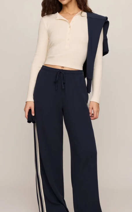 All In Cropped Henley Top