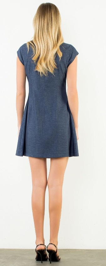 Cream Suede Dress