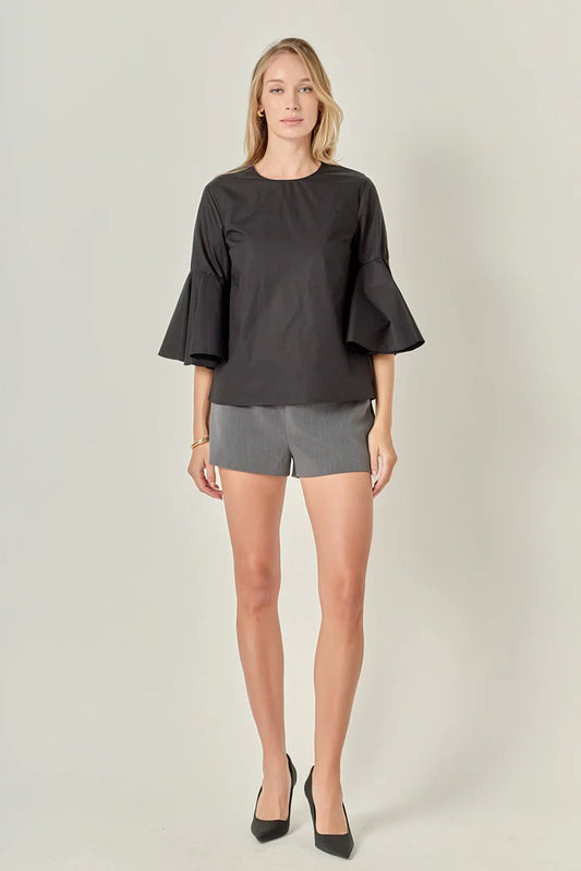 AUGUST APPAREL COTTON BLEND TOP