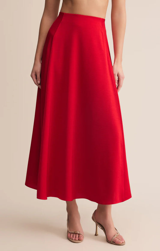 Z SUPPLY SATIN MIDI SKIRT