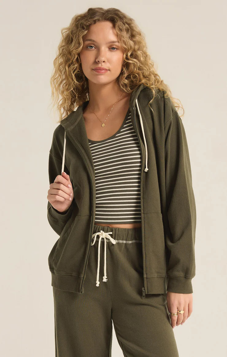 Z SUPPLY ZIP UP HOODIE