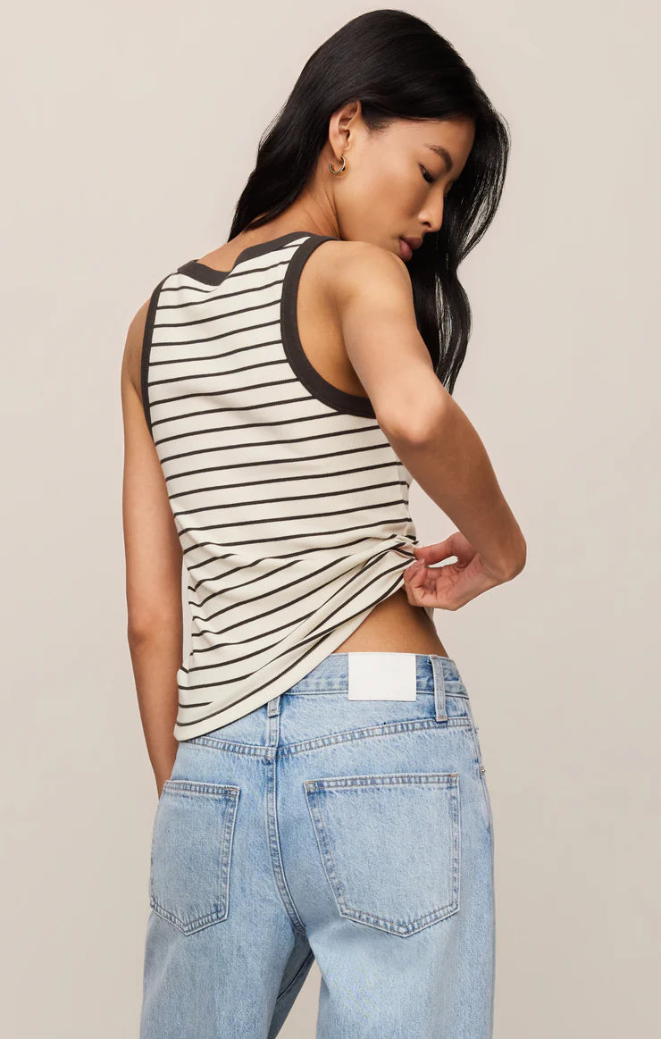 Z Supply Rowe Striped Scoop Tank