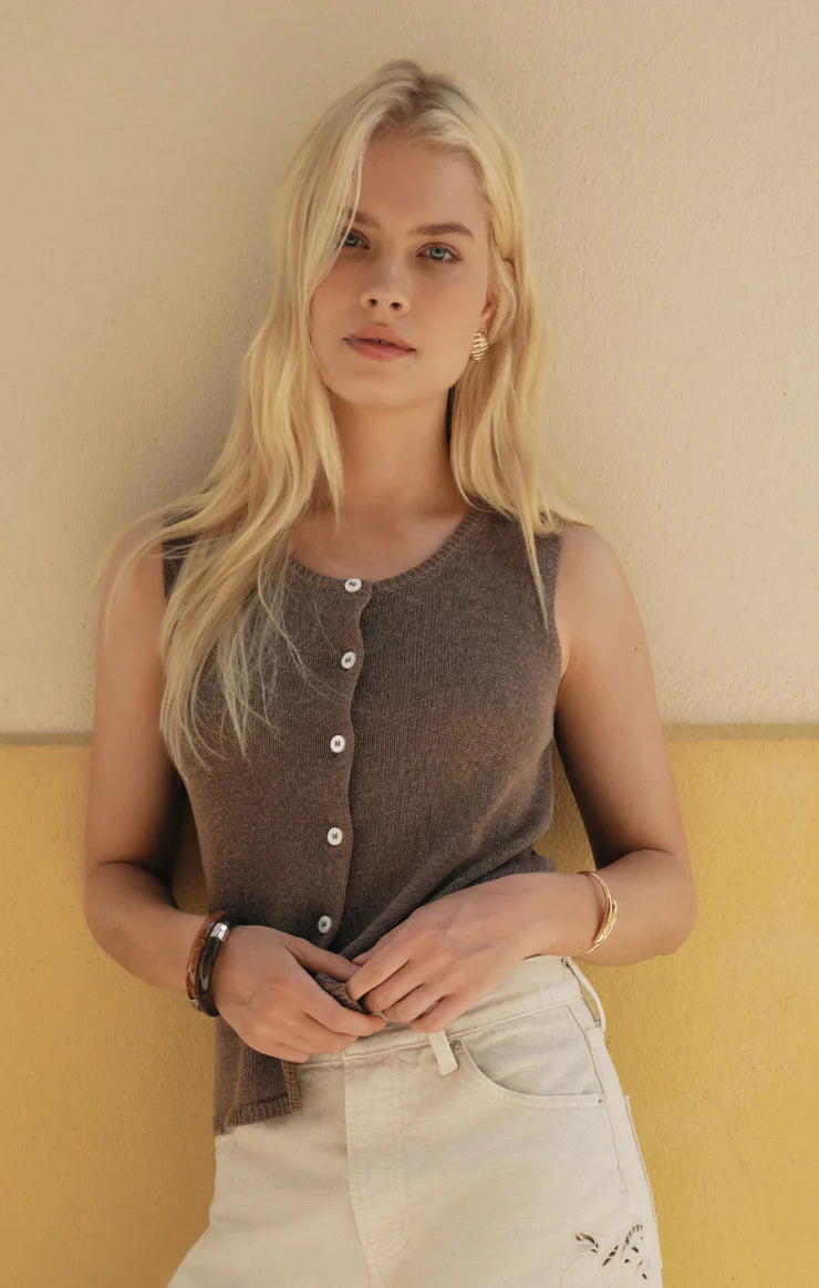 Z Supply Syd Linen Knit Tank Vest