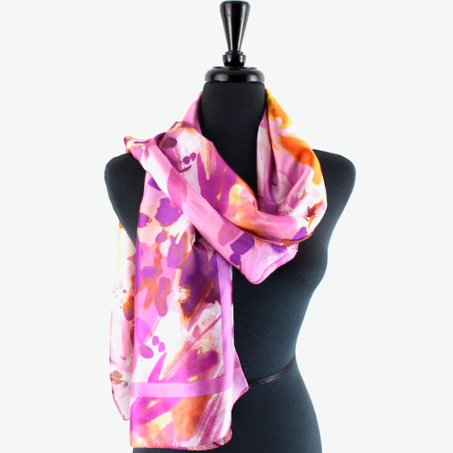 S24028 Wondering Satin-Feel Lightweight Scarf