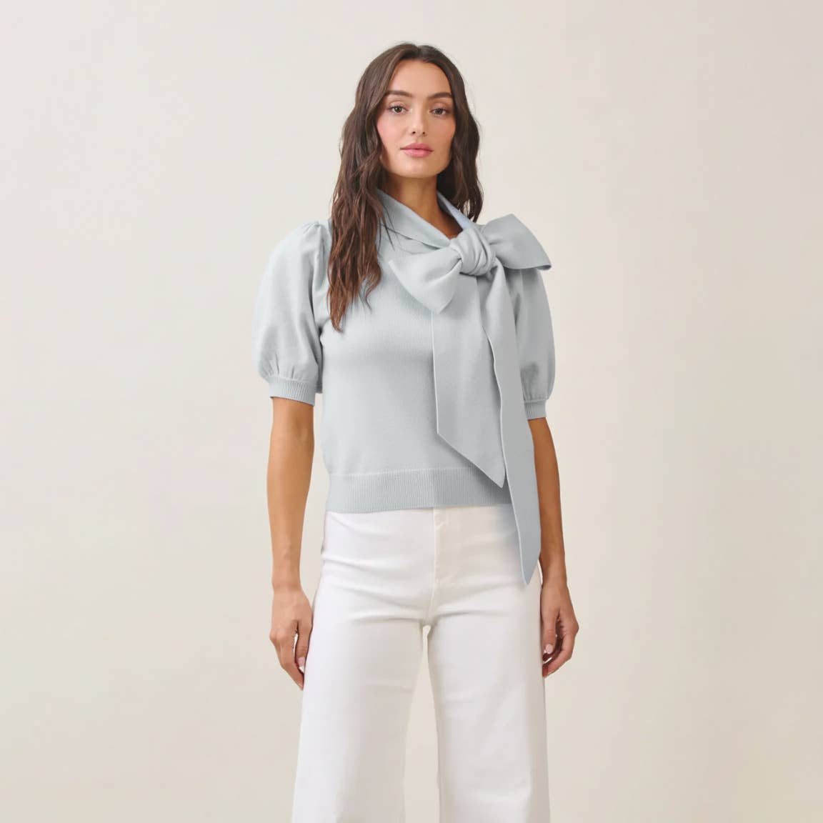 AT2221 Bow sweater top