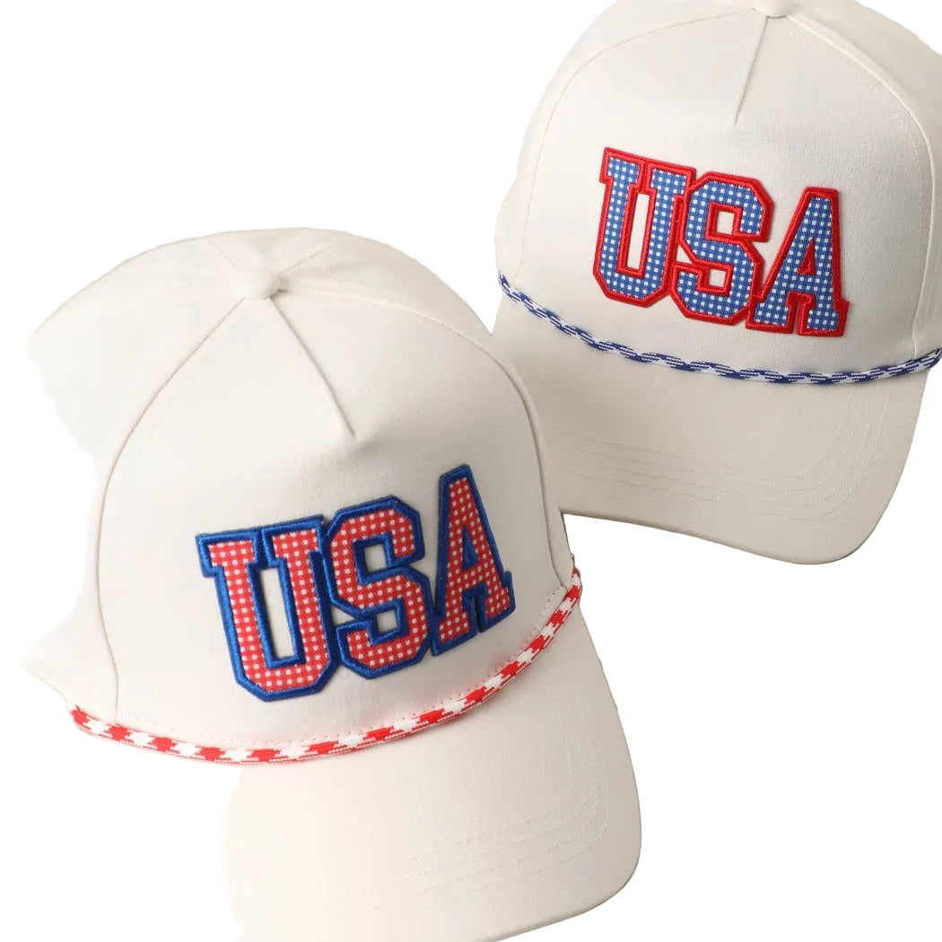 USA Patch Rope Trucker Hat