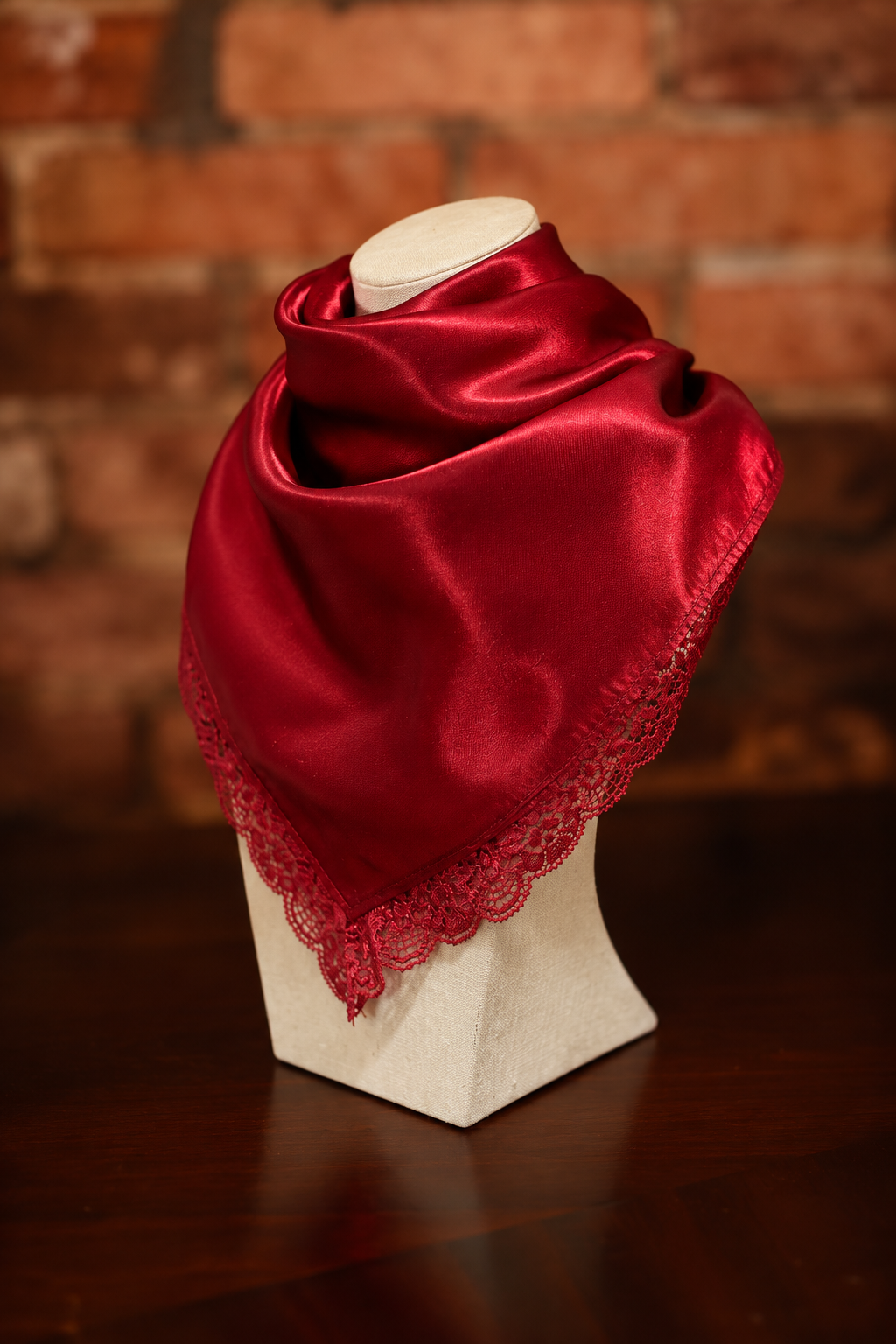 Lace Trim Scarf