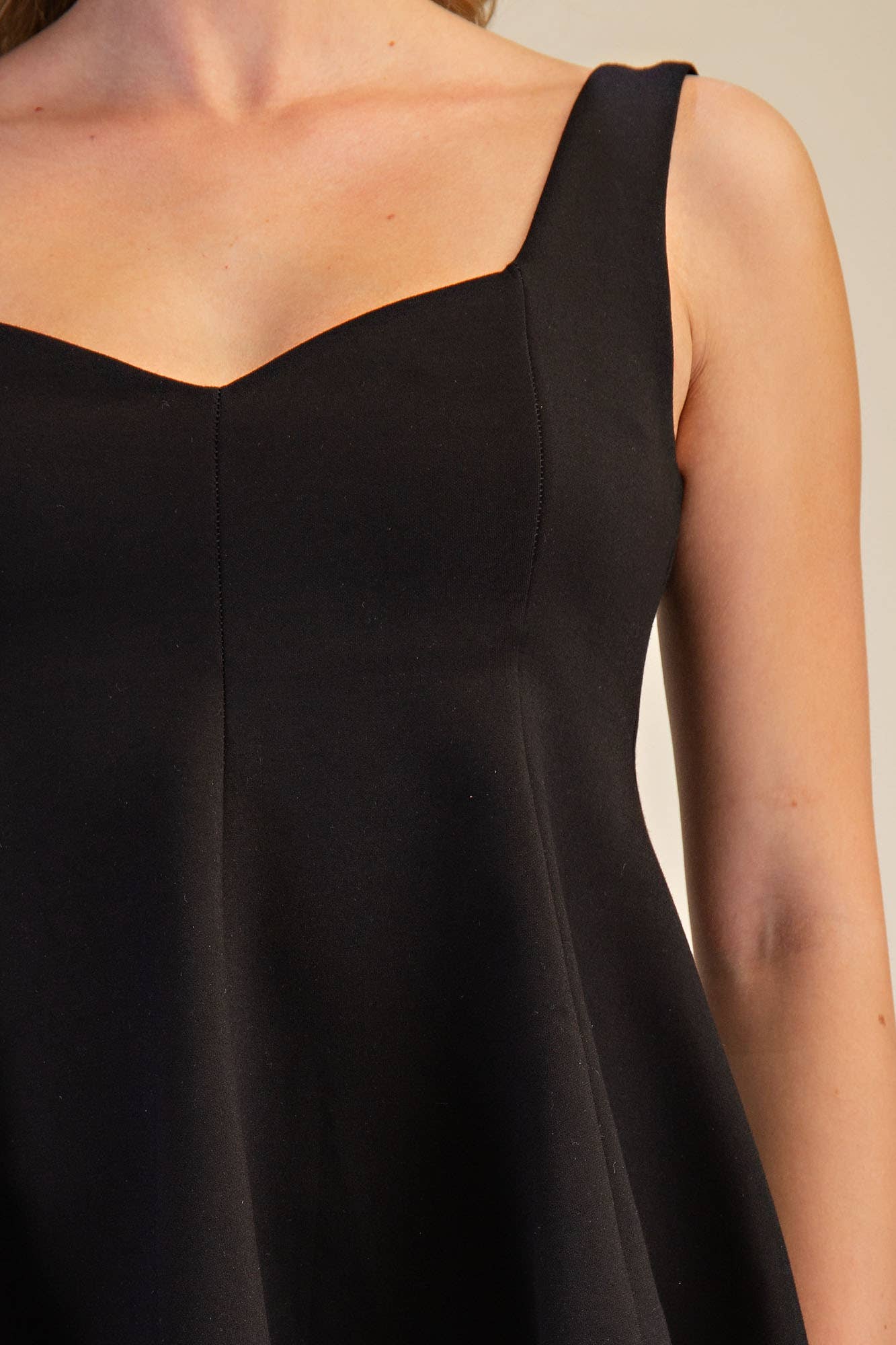 Scuba Knit Peplum Stretch Top