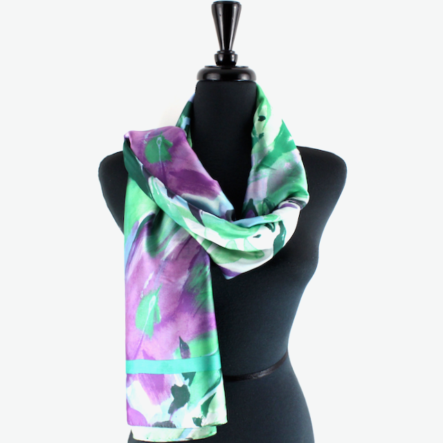S24028 Wondering Satin-Feel Lightweight Scarf