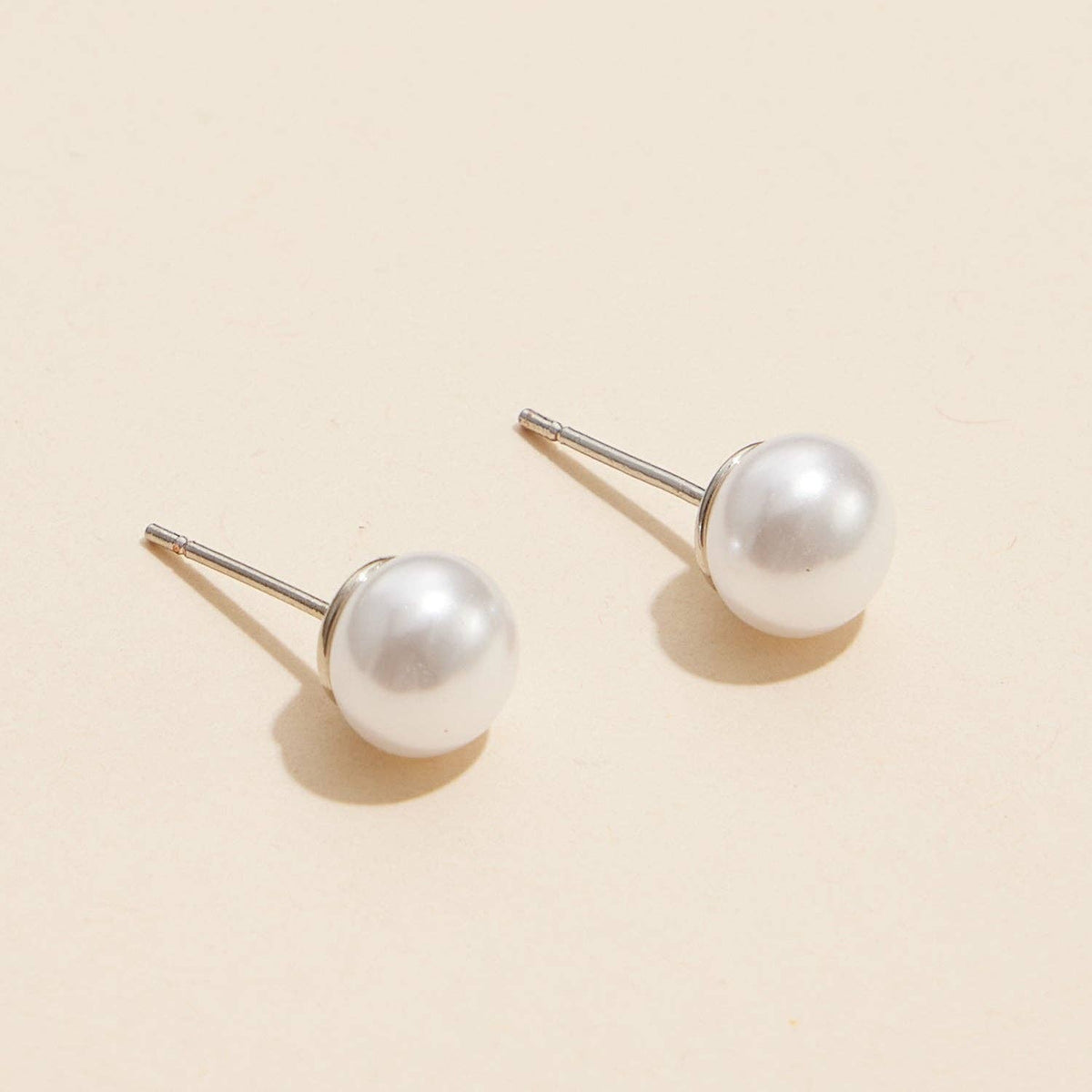 Classic Large Pearl Stud Earrings | Sophisticated Classic Large Pearl Stud Earrings