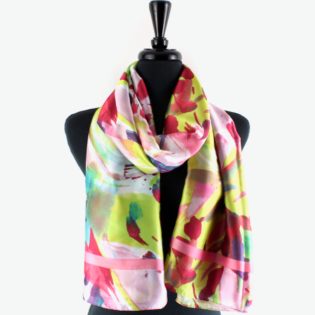 S24028 Wondering Satin-Feel Lightweight Scarf