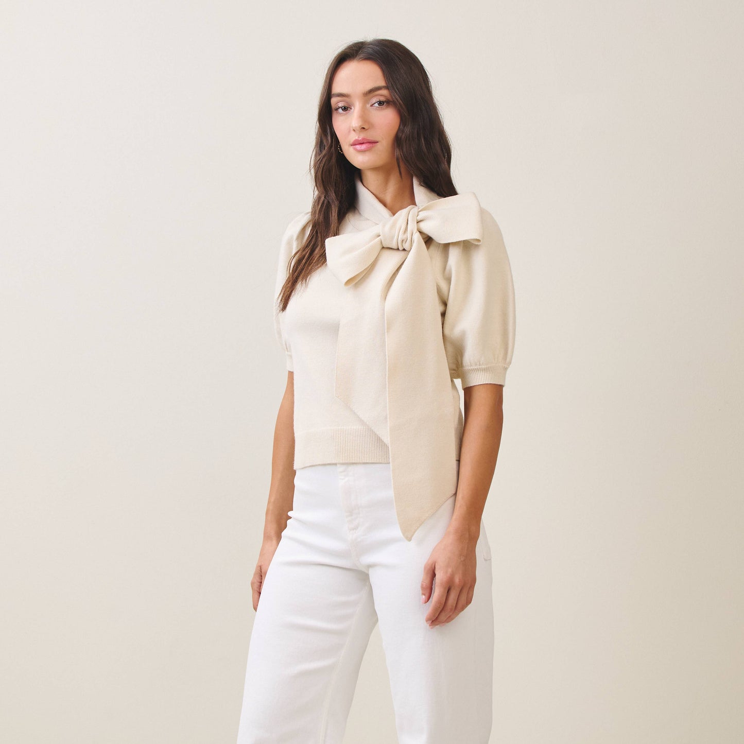 AT2221 Bow sweater top