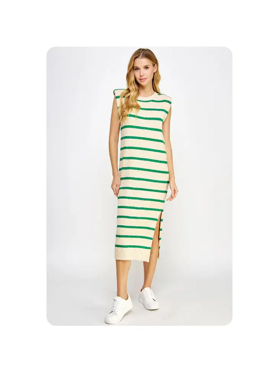 STRUT AND BOLT TEXTURED DRESS