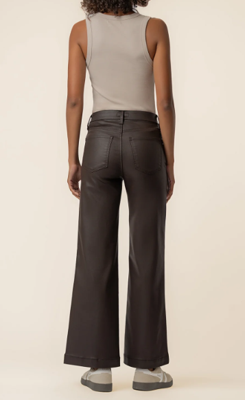 Kelsey Coated High Rise Ankle Flare