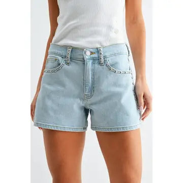 JBD STUDDED DENIM SHORTS
