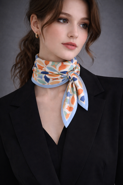 S26099 100% Polyester Lightweight Square Scarf