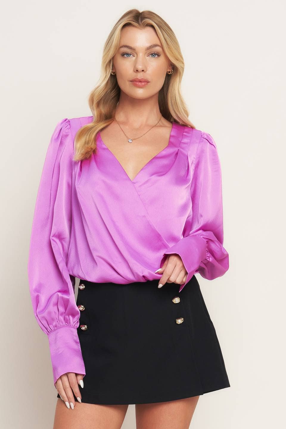 A solid woven top