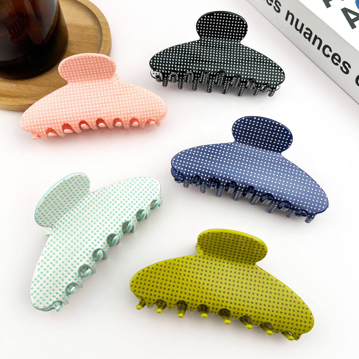 Acetate Polka Dot Hair Claw Clip, Classic Hair Clip