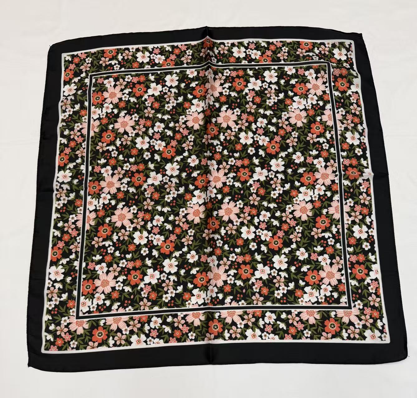 S26116 100% Polyester Lightweight Square Scarf