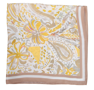 S26080 100% Polyester Lightweight Square Scarf