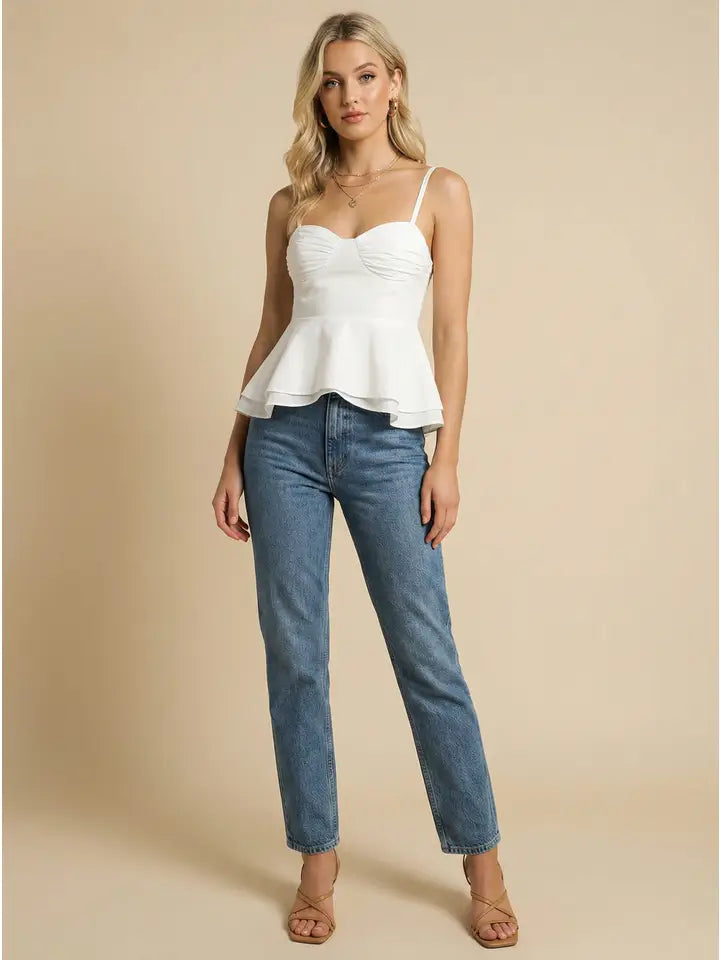 HEYSON SMOCKED TIE TOP