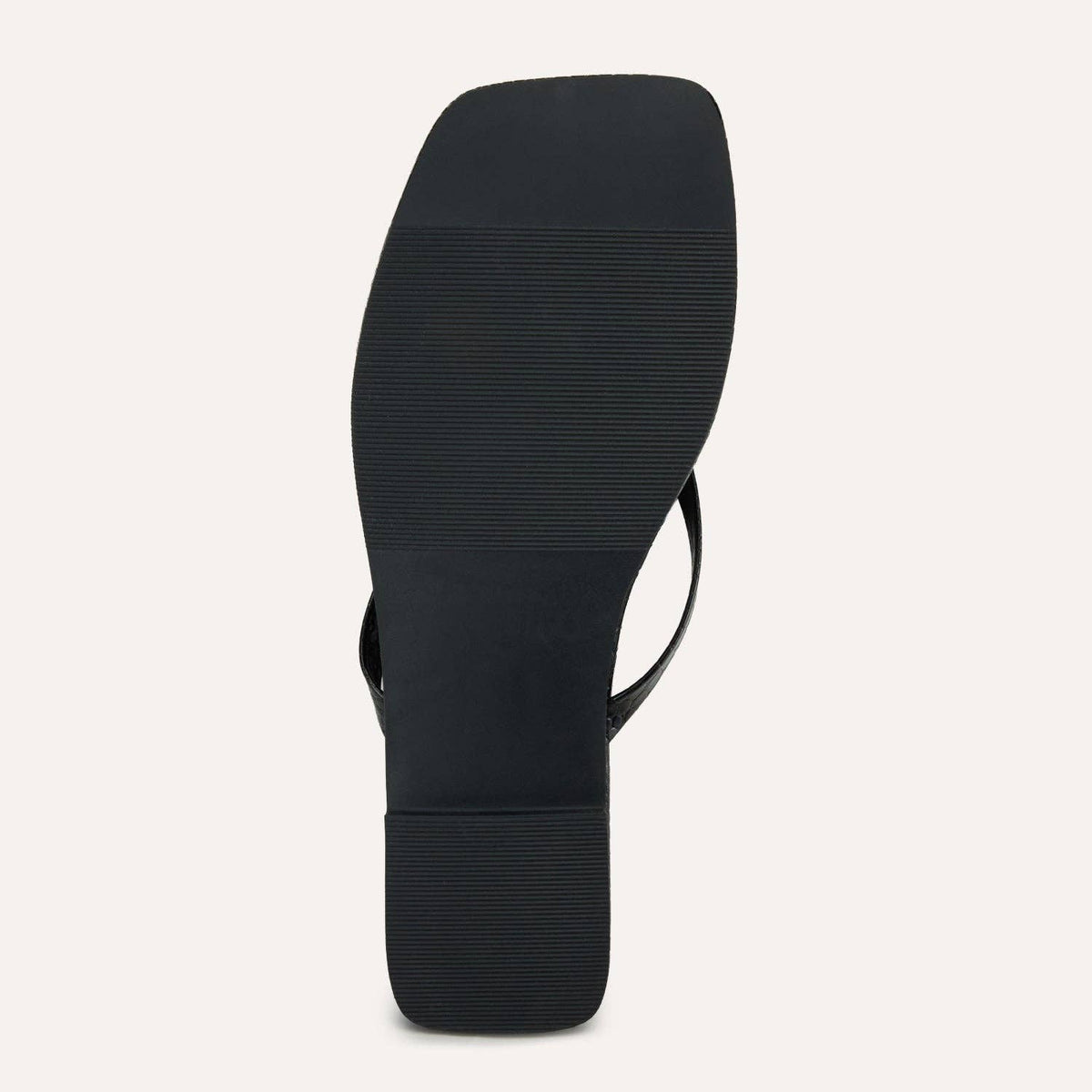 Mercer Flip Flop in Black Croc
