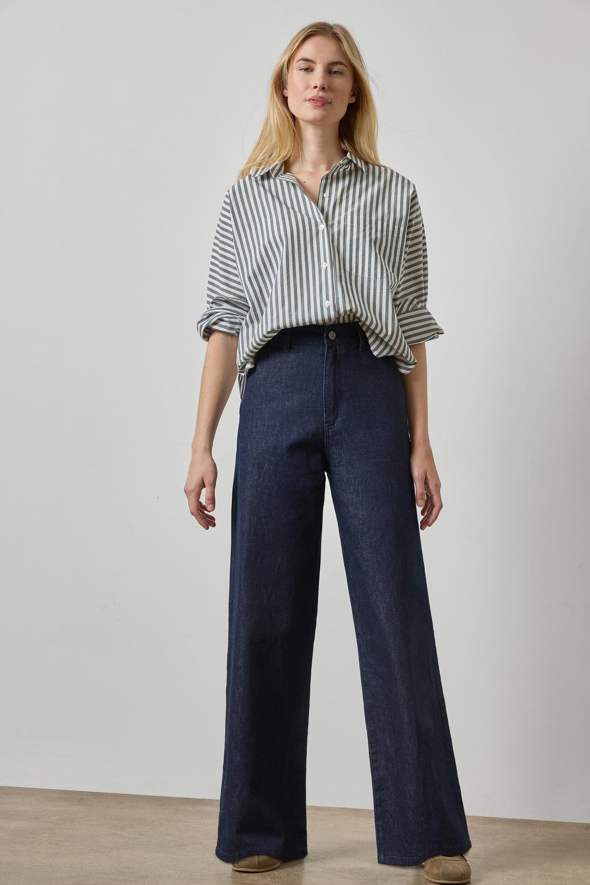 Lilla P Dolman Sleeve Button Down Shirt