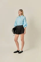 ENGLISH FACTORY PIN TUCK SHORTS