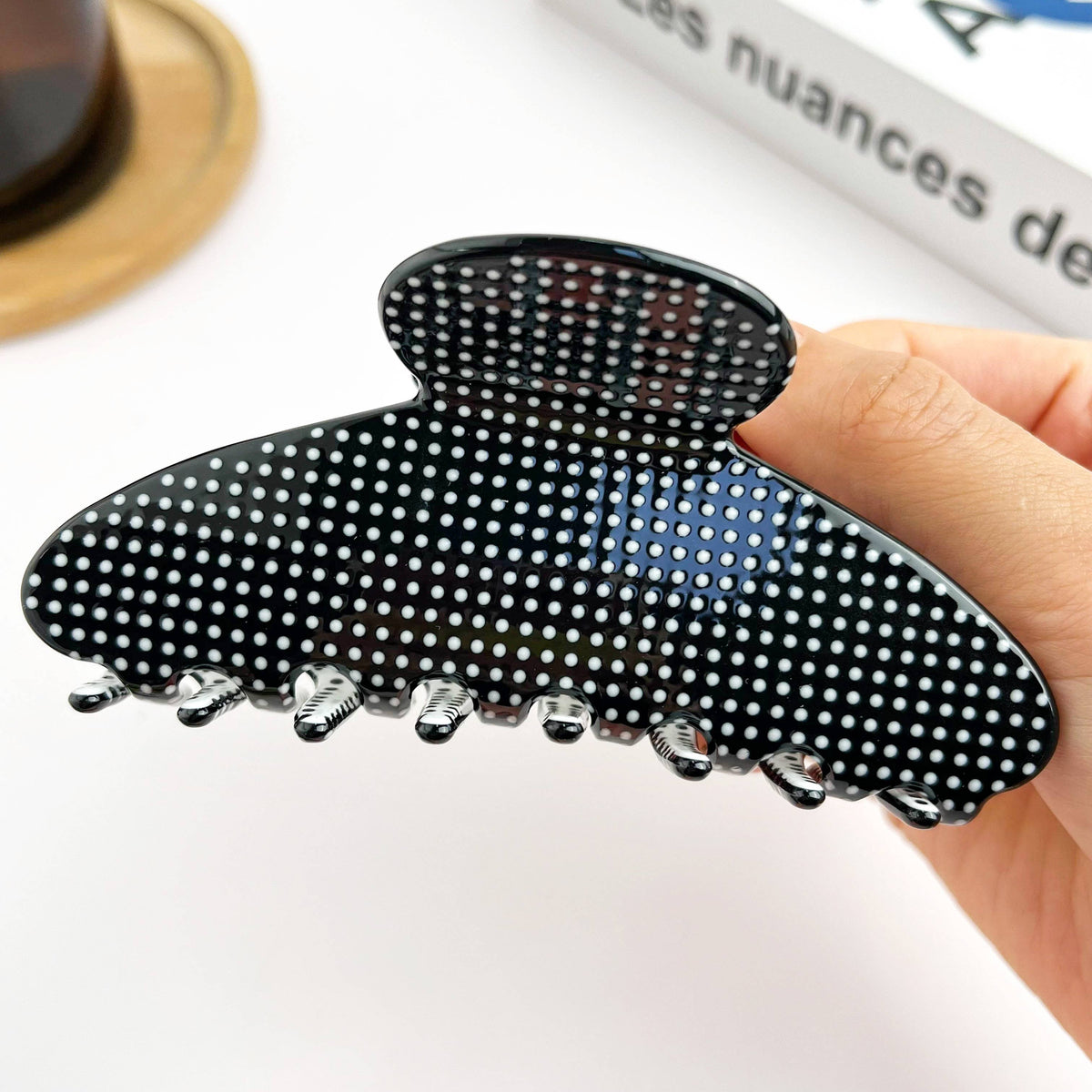 Acetate Polka Dot Hair Claw Clip, Classic Hair Clip
