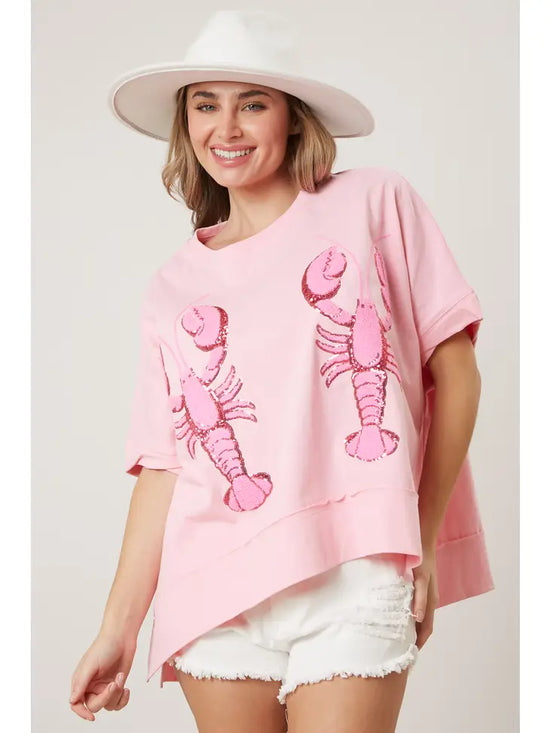 Load image into Gallery viewer, PEACH LOVE CRAWFISH TEE
