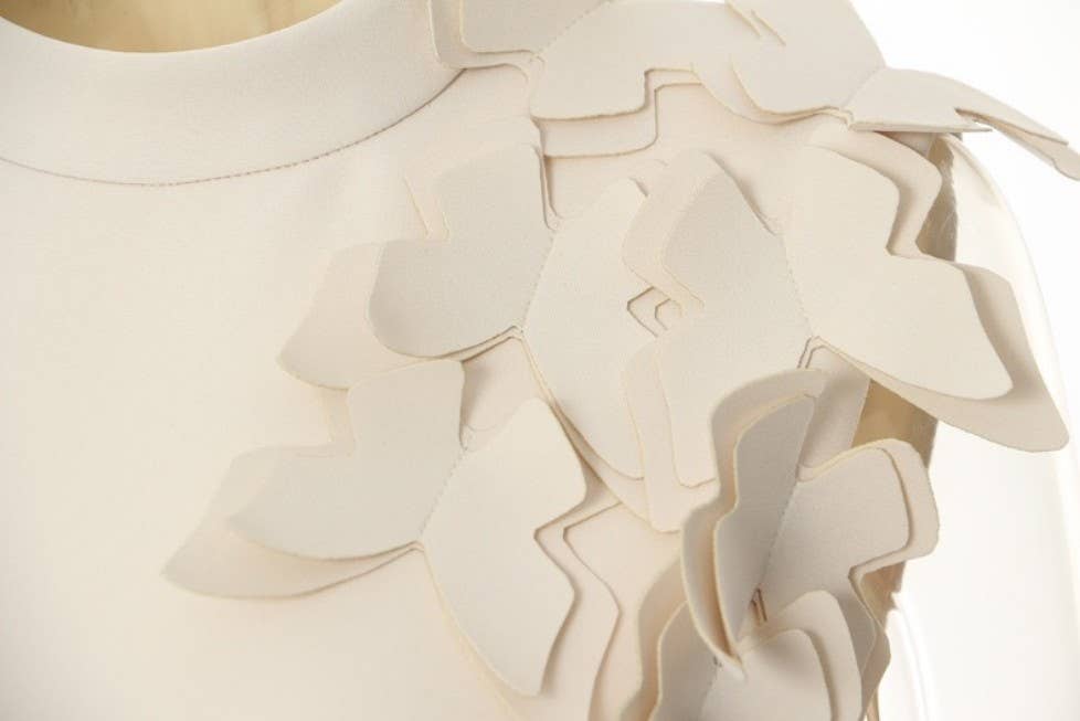 DR888 Asymmetric Butterfly Appliqué Sleeveless Dress