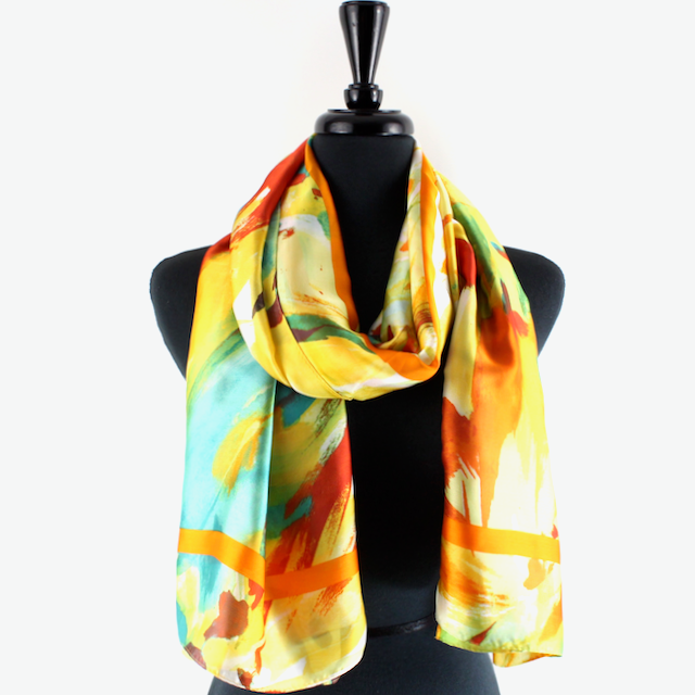 S24028 Wondering Satin-Feel Lightweight Scarf