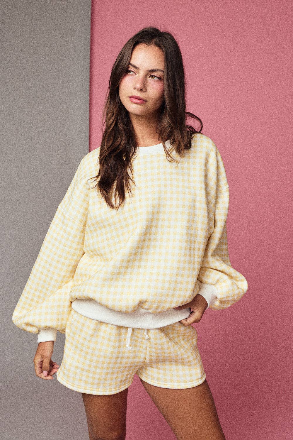 PX19244 - GINGHAM SHORT SET
